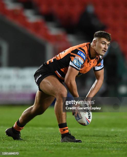 Jacques O'Neill of Castleford during the Betfred Super League match between Castleford Tigers and Hull Kingston Rovers at Totally Wicked Stadium on...