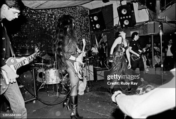Punk band,the Bags play a show in SF at the Mabuhay. 1978