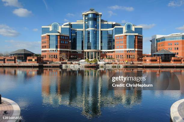 salford quays, manchester, inglaterra, reino unido - manchester reino unido - fotografias e filmes do acervo