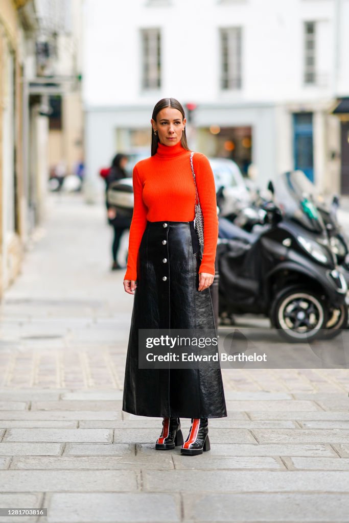 Street Style At Paris Fashion Week - Womenswear Spring Summer 2021 : Day Seven