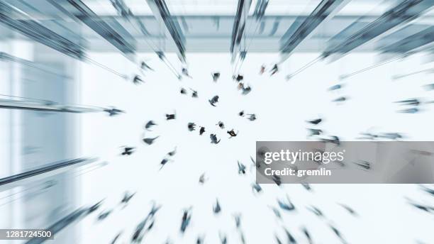 large group of business people in convention centre - business man in crowd stock pictures, royalty-free photos & images