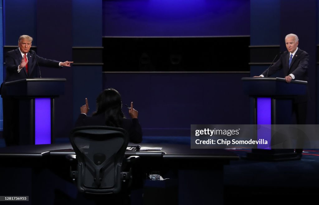 Donald Trump And Joe Biden Participate In Final Debate Before Presidential Election