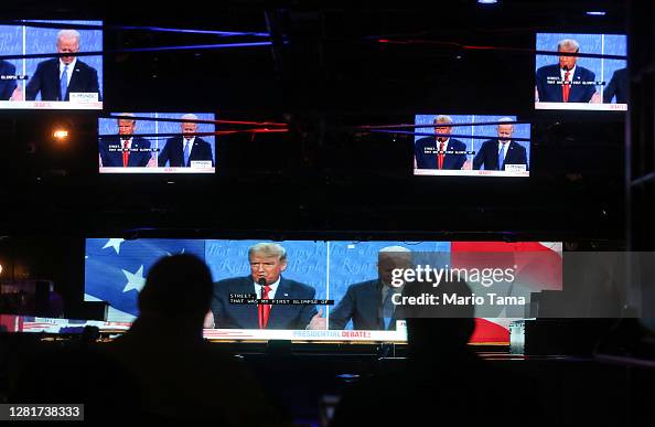 Americans Watch Final Presidential Debate Between Donald Trump And Joe Biden Americans Watch Final Presidential Debate Between Donald Trump And Joe Biden