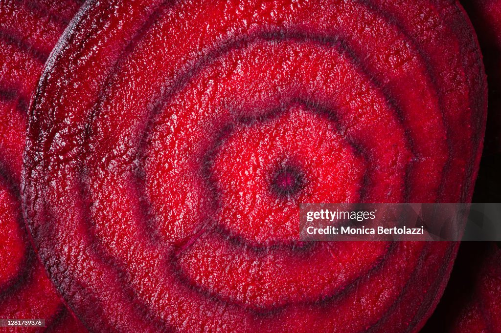 Red beetroot close up