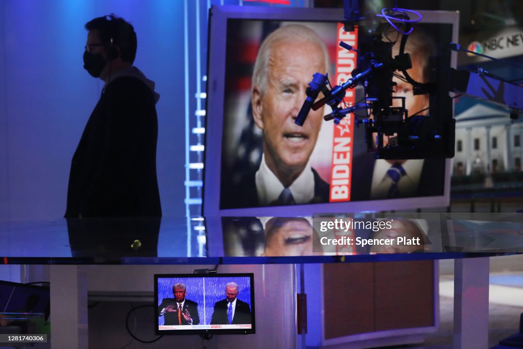 Americans Watch Final Presidential Debate Between Donald Trump And Joe Biden