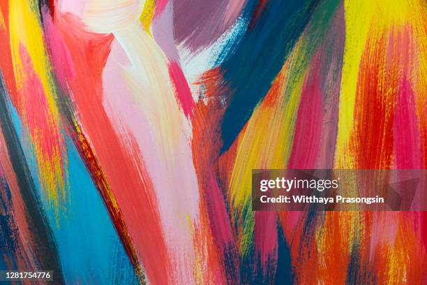 acrylic painting - acrílico fotografías e imágenes de stock