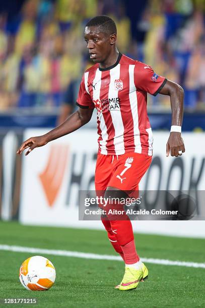 Max-Alain Gradel of Sivasspor in action during the UEFA Europa League Group I stage match between Villarreal CF and Sivasspor at Estadio de la...