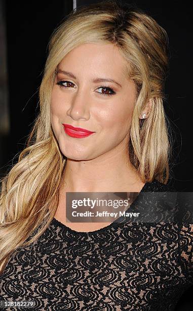 Ashley Tisdale attends the "Footloose" Los Angeles Premiere at Regency Village Theatre on October 3, 2011 in Westwood, California.