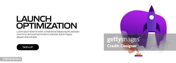 launch optimization concept vector illustration for website banner, advertisement and marketing material, online advertising, business presentation etc. - product engineering services stock illustrations