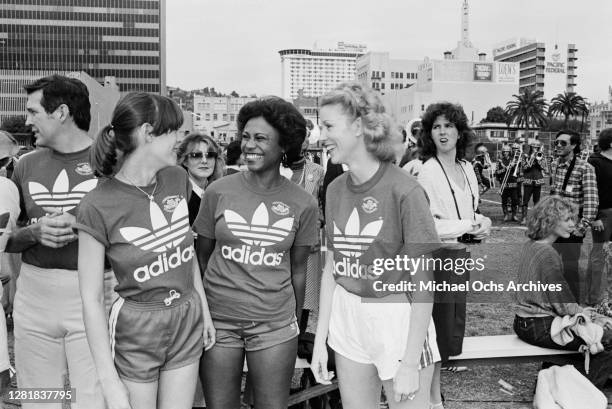 American actress Joan Pringle at the Third Annual Bert Convy Boys Club of Hollywood celebrity football classic in Hollywood, Los Angeles, California,...