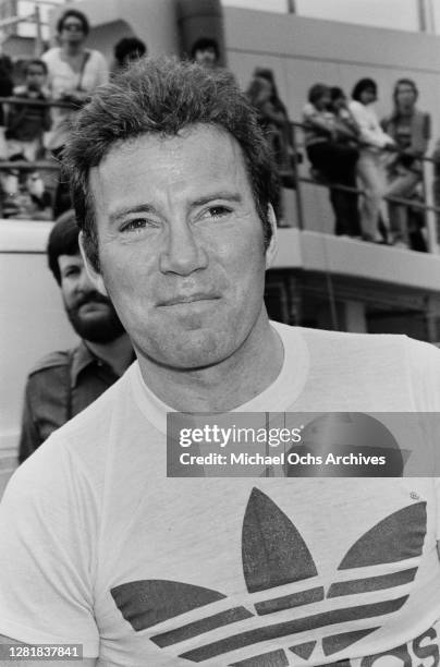 Canadian actor William Shatner at the Third Annual Bert Convy Boys Club of Hollywood celebrity football classic in Hollywood, Los Angeles,...