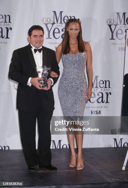 Emeril Lagasse and Tyra Banks during the 3rd Annual GQ Men of The Year Awards at Radio City Music Hall in New York City, New York, United States,...