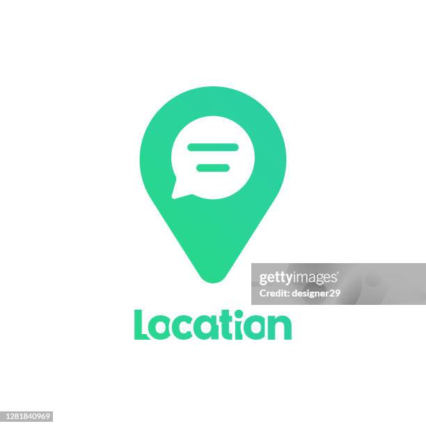 illustrations, cliparts, dessins animés et icônes de conception vectorielle de l’emplacement et du logo de l’épingle de carte. - position