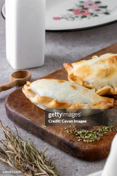 typical hot food from northern argentina called empanadas - empanadas argentina stock pictures, royalty-free photos & images