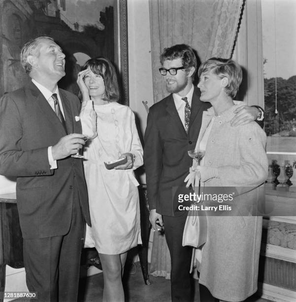 The Redgrave family at the presentation of a Best Actress award to Vanessa Redgrave by French diplomat Geoffroy Chodron de Courcel, 29th June 1966....