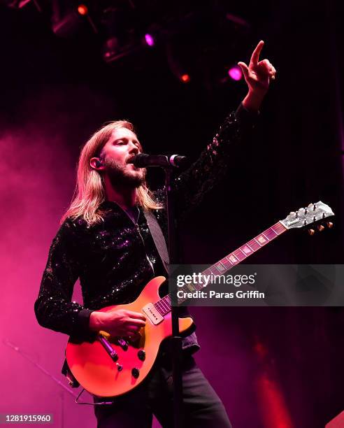 Trevor Terndrup of the band Moon Taxi performs onstage during night 1 of Big Night Out ATL at Centennial Olympic Park on October 23, 2020 in Atlanta,...