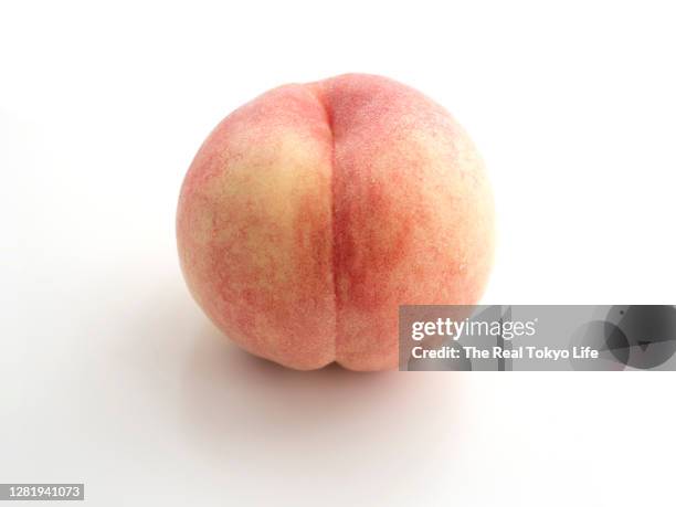peach_p1013696 - peach on white stock pictures, royalty-free photos & images