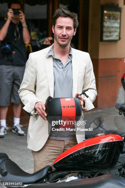 June 17: Actor Keanu Reeves is seen on June 17, 2008 in Sanremo, Italy.