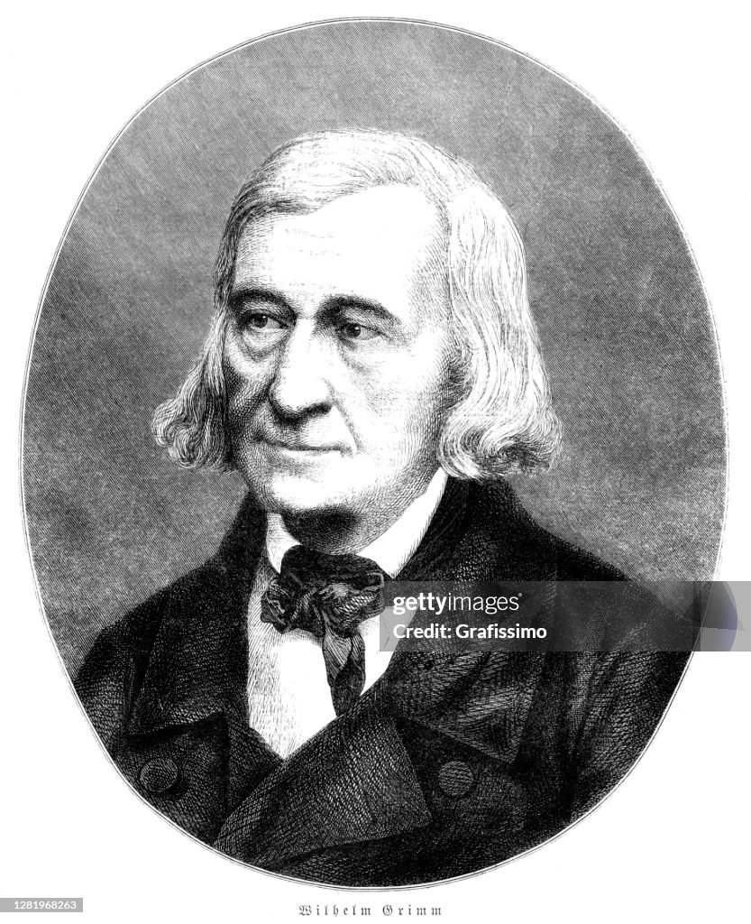 Wilhelm Grimm portrait 1858