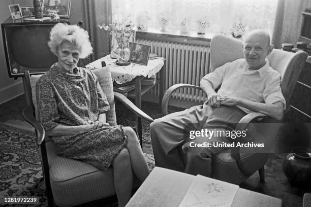 Siegert family in their living room, 1969.