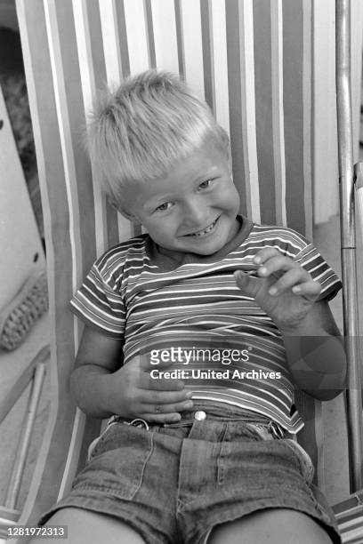 Boy with stripes, 1969.