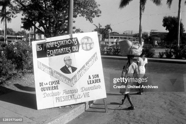 Visiting Haiti, 1960s.