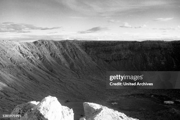 Barringer Crater in Arizona, 1962.