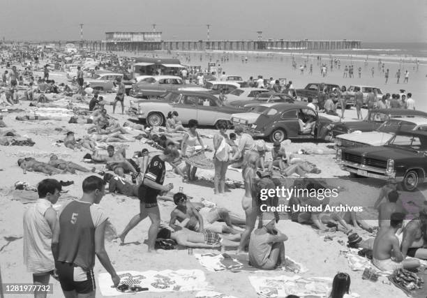 Florida circa 1960, sundown on Daytona Beach.