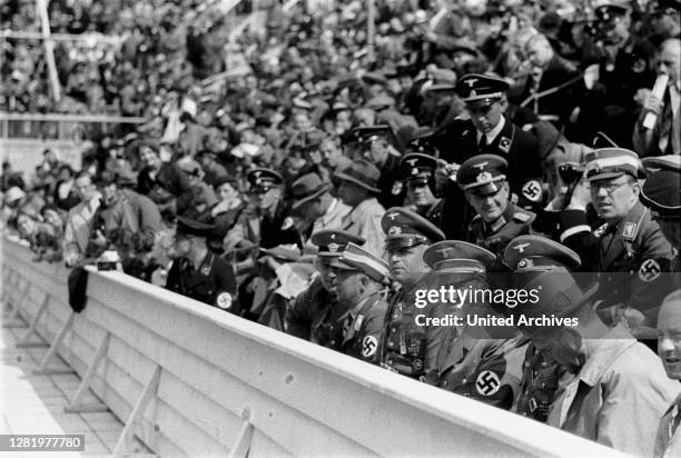 Germany - Summer Olympics 1936 in Berlin, Adolf Hitler as a spectator in the audience at the Summer Olympics.
