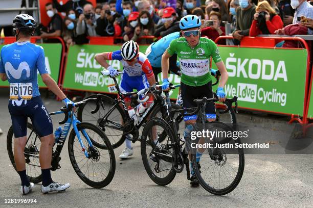 Arrival / Jose Joaquin Rojas Gil of Spain and Movistar Team / David Gaudu of France and Team Groupama - FDJ / Daniel Martin of Ireland and Team...