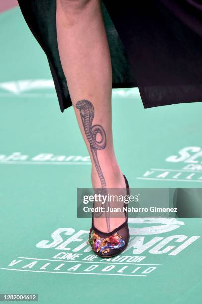 American actress Paz de la Huerta attends 'Nieva En Benidorm' premiere at Calderon Theater during 65th Seminci International Film Week of Valladolid...