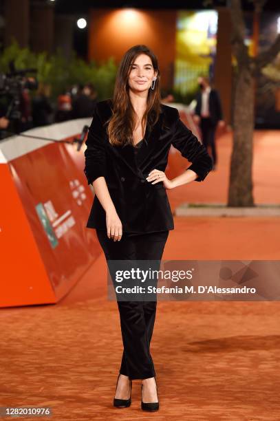 Ilaria Spada attends the red carpet of the movie "Cosa Sarà" during the 15th Rome Film Festival on October 24, 2020 in Rome, Italy.