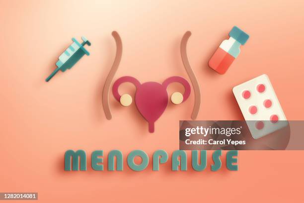 menopause concept - progesterone fotografías e imágenes de stock