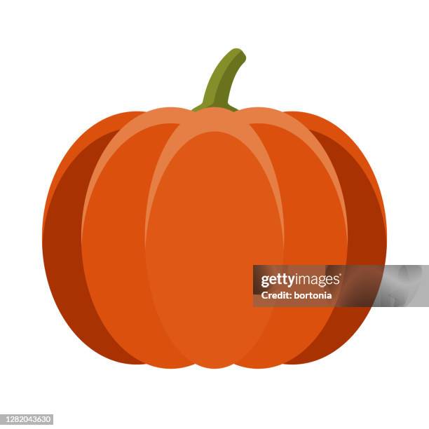 pumpkin icon on transparent background - pumpkin illustration stock illustrations