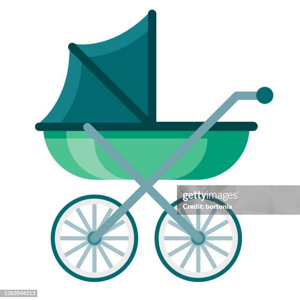 kinderwagen-symbol auf transparentem hintergrund - sportkinderwagen stock-grafiken, -clipart, -cartoons und -symbole