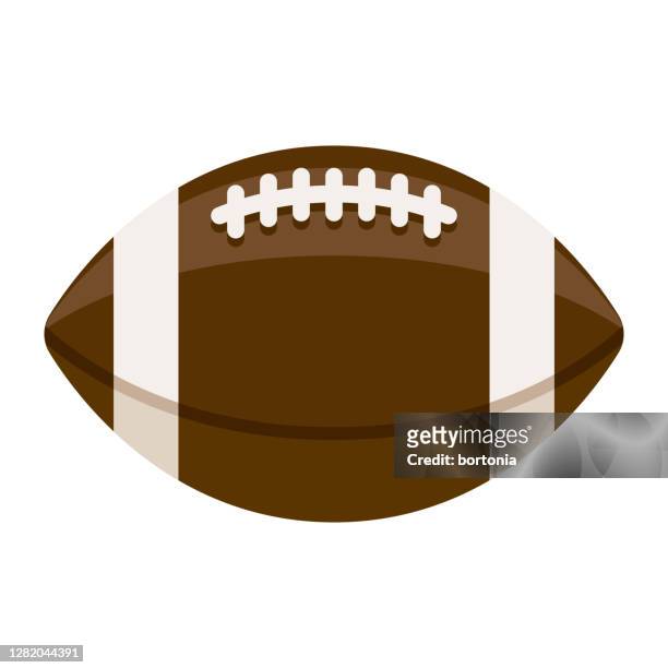 football icon on transparent background - american football stock illustrations