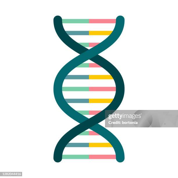 stockillustraties, clipart, cartoons en iconen met dna-pictogram op transparante achtergrond - dna