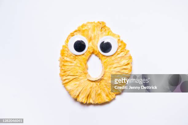 surprised pineapple - dry eye stock pictures, royalty-free photos & images