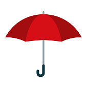 Umbrella Icon on Transparent Background