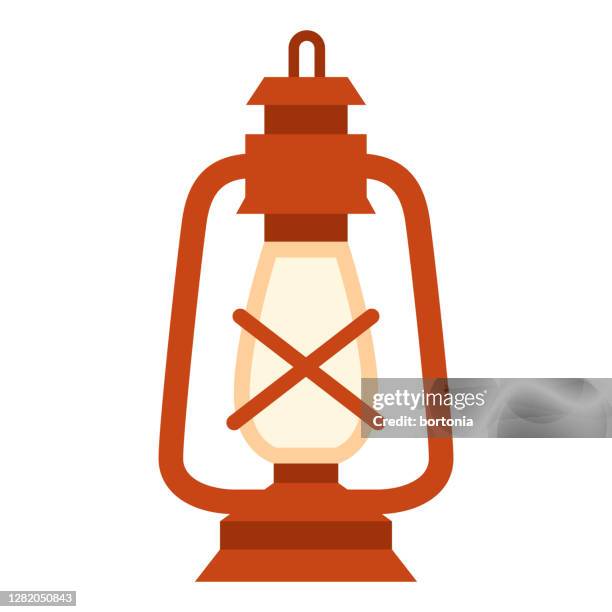 lantern icon on transparent background - paraffin stock illustrations