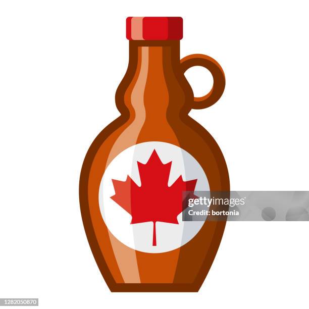 maple syrup icon on transparent background - maple syrup stock illustrations