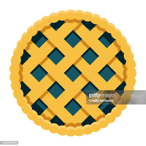 saskatoon berry pie icon on transparent background - amelanchier alnifolia stock illustrations