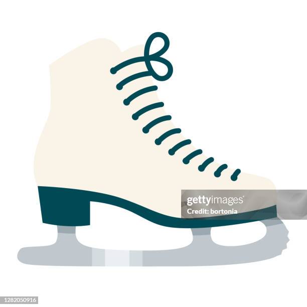 ilustraciones, imágenes clip art, dibujos animados e iconos de stock de icono de patinaje sobre fondo transparente - ice skate