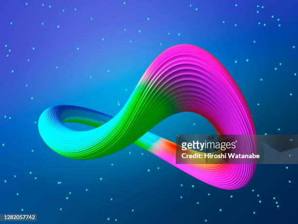 abstract and colorful loops and stars in the background - adattabile foto e immagini stock