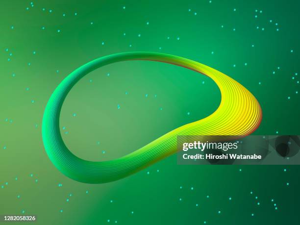 abstract and colorful loops and stars in the background - kelly green stock pictures, royalty-free photos & images