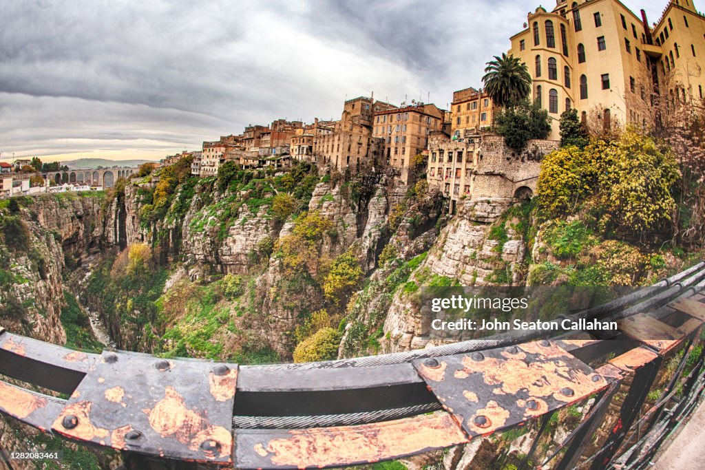 Algeria, the Passerelle de Perregaux bridge of Constantine