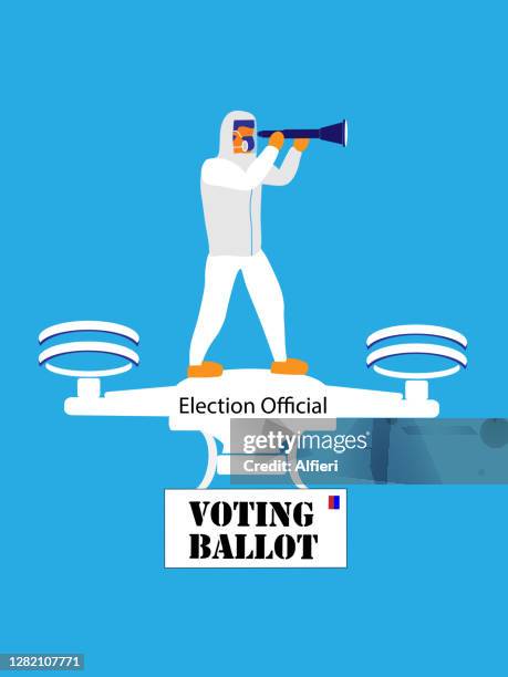 voting technology - senate stock illustrations