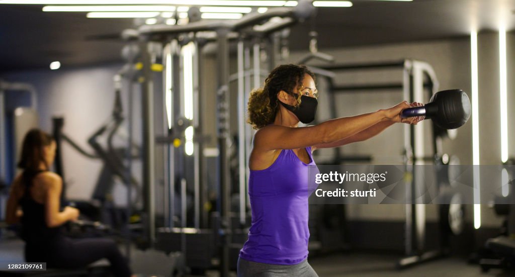Face masks at the gym