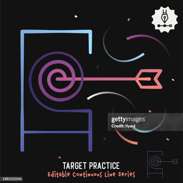 Learning Target Line Drawing Target Line Drawing Photos and Premium High Res Pictures - Getty Images
