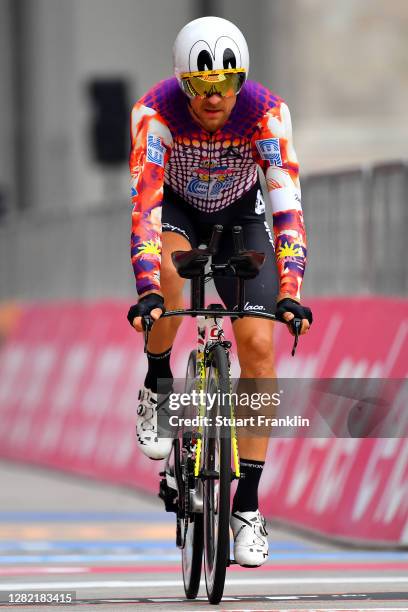 Tanel Kangert of Estonia and Team EF Pro Cycling / Duck Helmet / Team EF Pro Cycling special Rapha x Palace Skateboards / during the 103rd Giro...